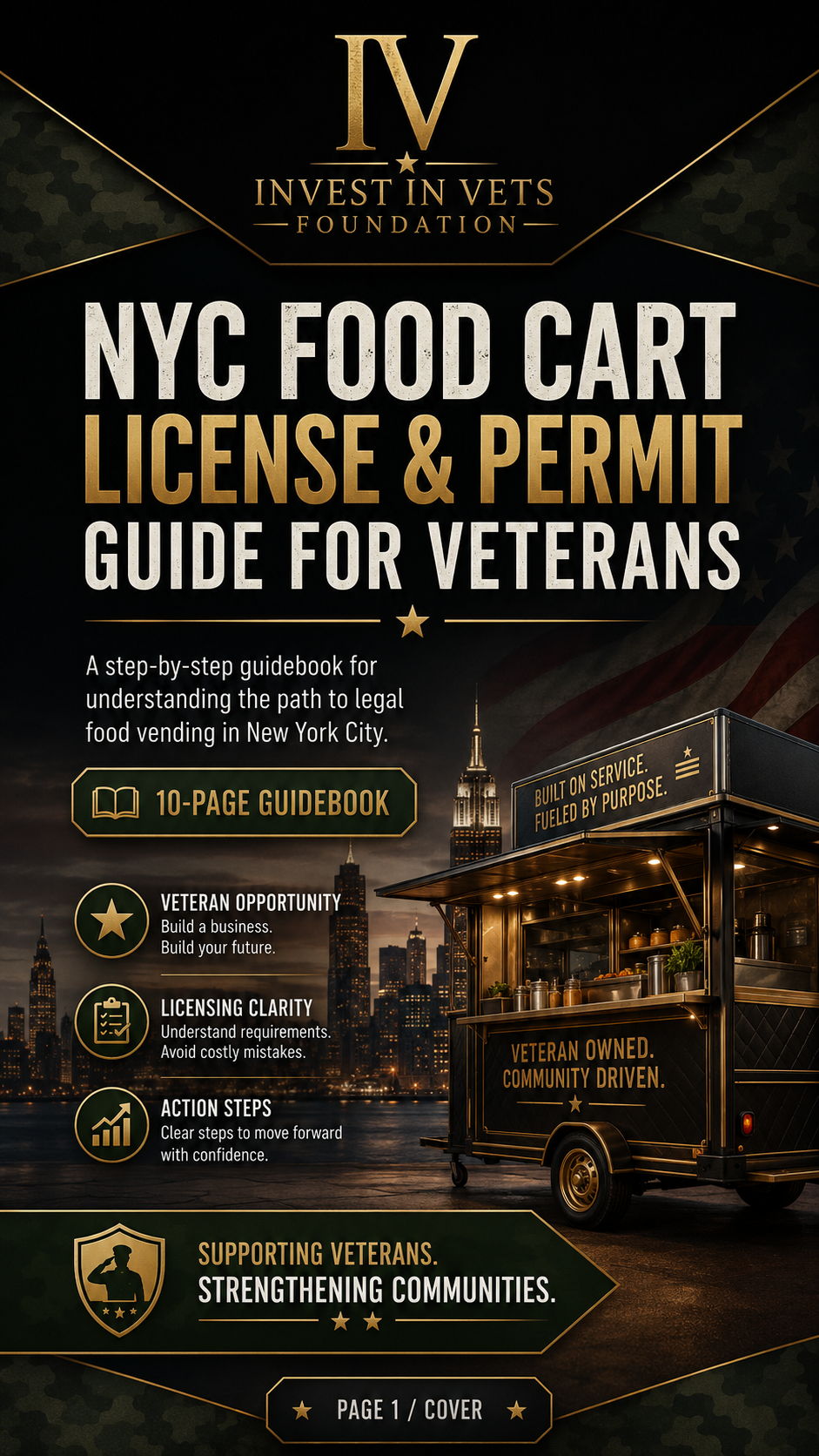 NYC Food Cart License and Permit Guide for Veterans cover