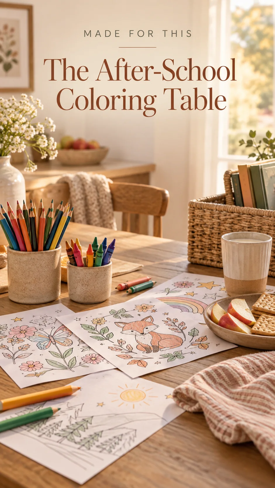 The After-School Coloring Table — original article cover