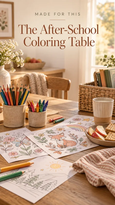 The After-School Coloring Table — article cover