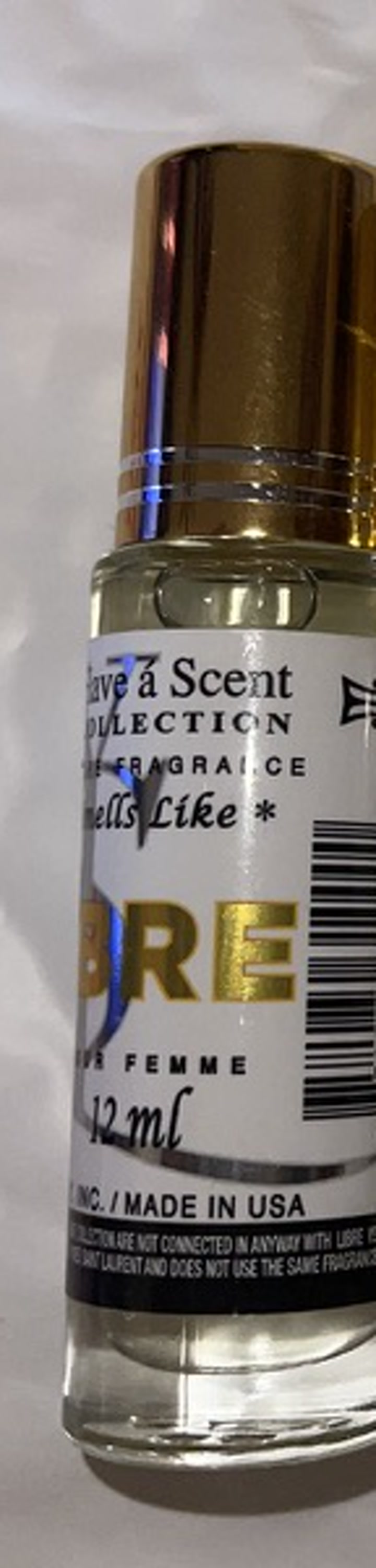 Libre-inspired 12 mL roll-on bottle
